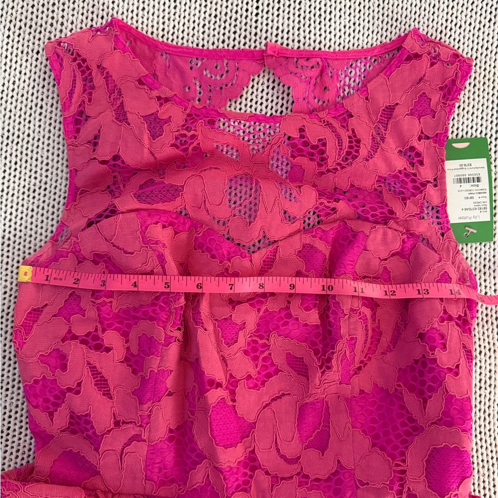 Lilly Pulitzer Pink Lace Mini Dress - Picture 8 of 9